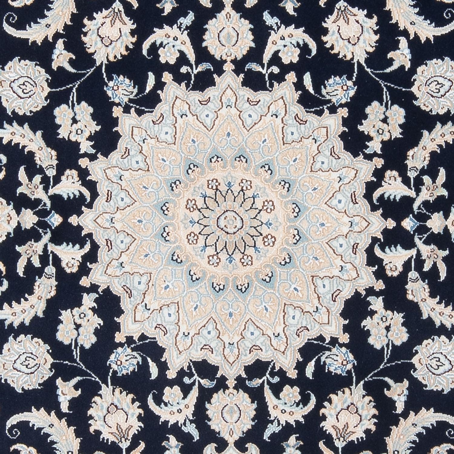 Alfombra Persa - Nain - Prima - 198 x 150 cm - azul oscuro