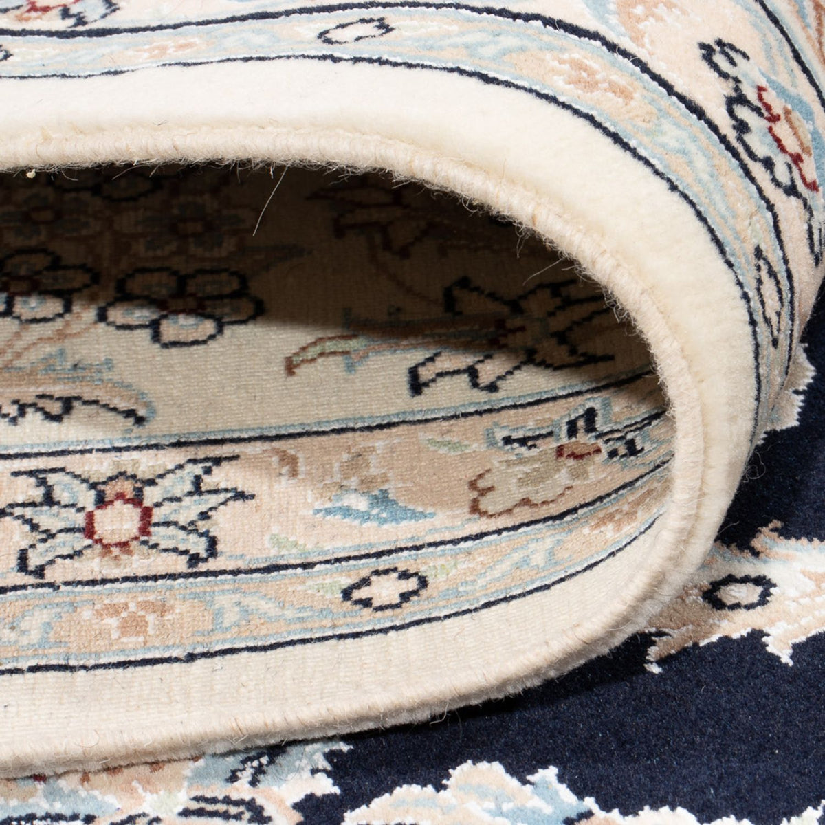 Alfombra Persa - Nain - Prima - 305 x 248 cm - azul oscuro