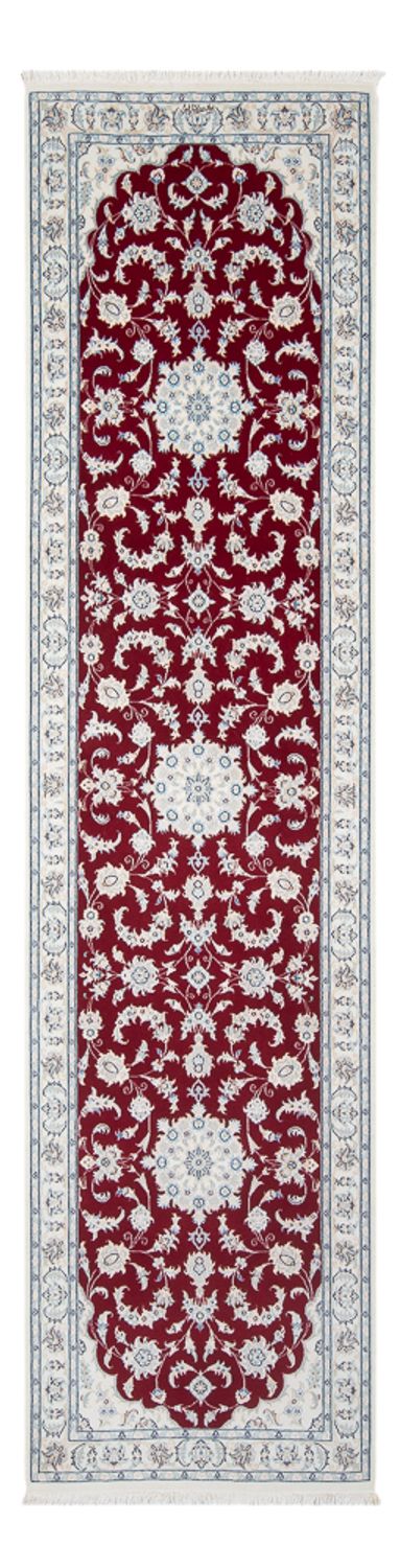 Alfombra de pasillo Alfombra Persa - Nain - Prima - 295 x 81 cm - rojo