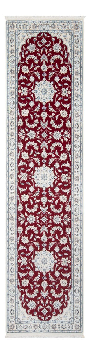Alfombra de pasillo Alfombra Persa - Nain - Prima - 295 x 81 cm - rojo