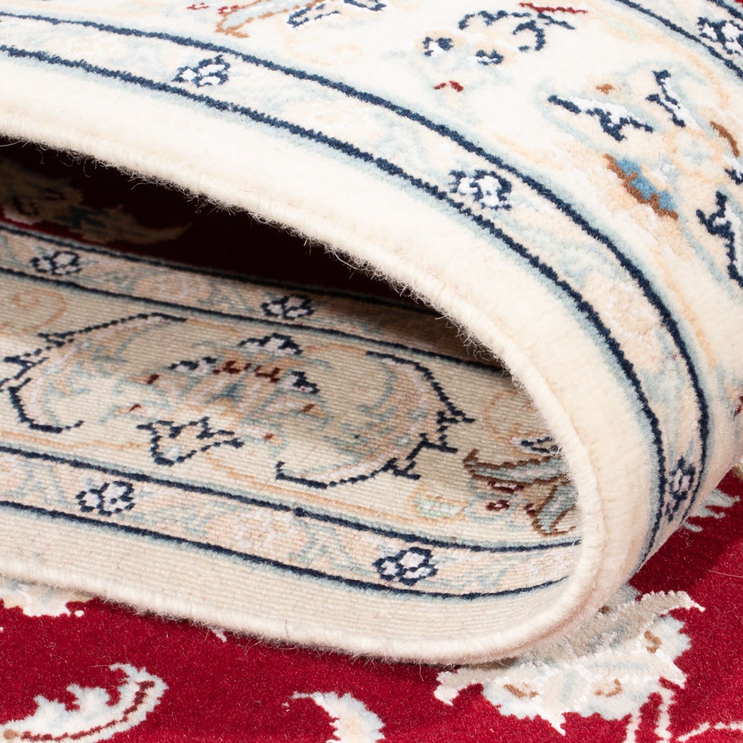Alfombra de pasillo Alfombra Persa - Nain - Prima - 295 x 81 cm - rojo