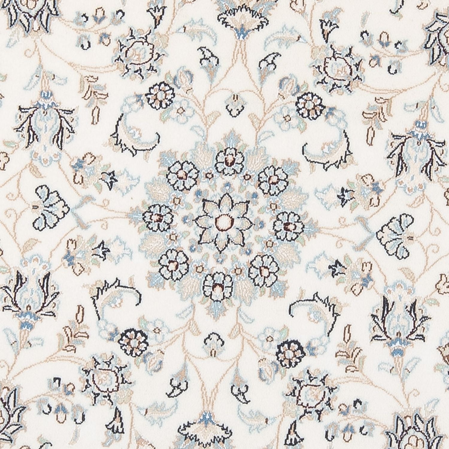 Alfombra Persa - Nain - Prima redondo  - 148 x 149 cm - crema