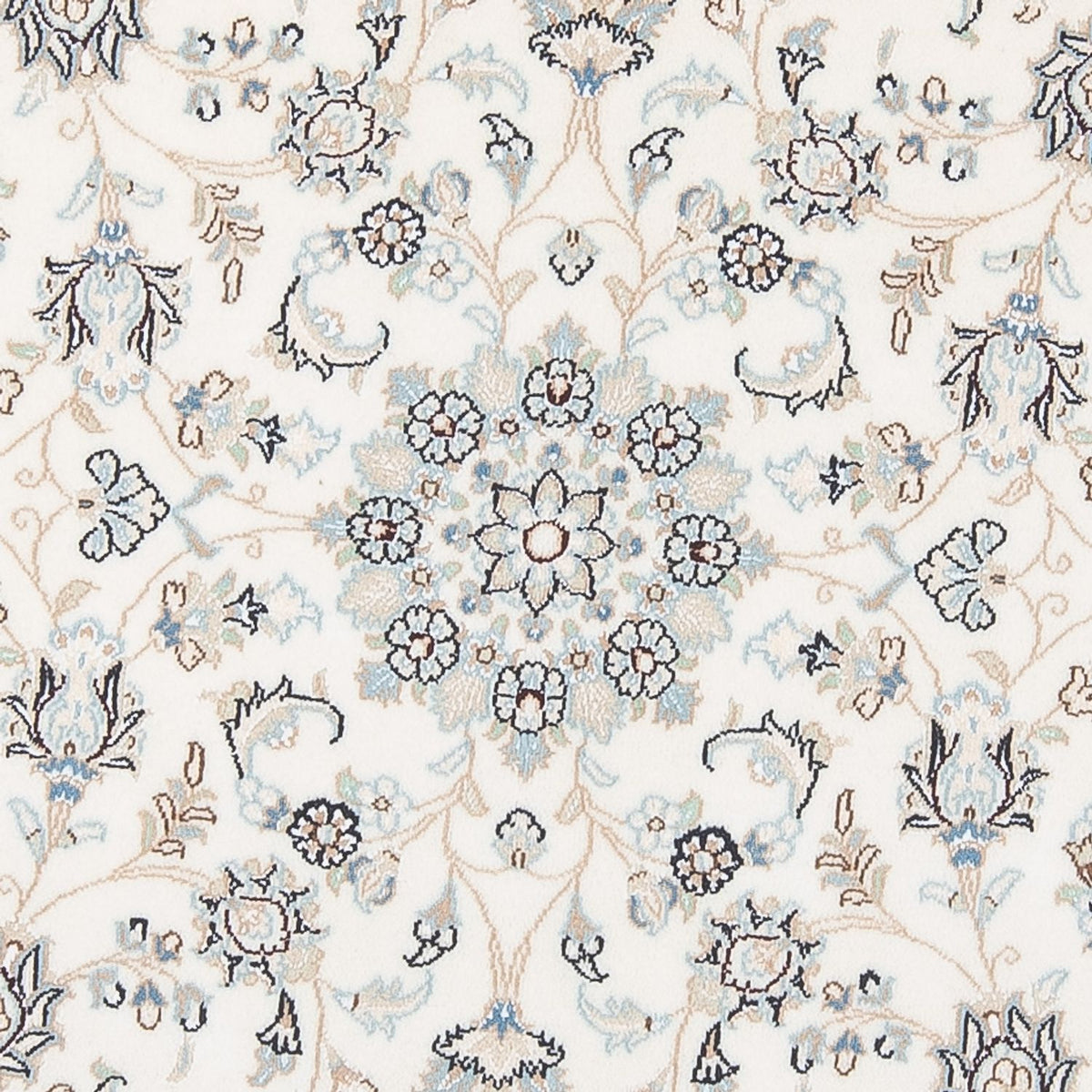 Alfombra Persa - Nain - Prima redondo  - 148 x 149 cm - crema