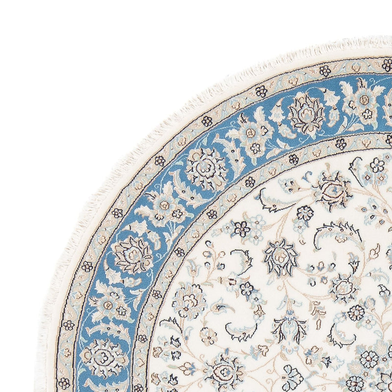 Alfombra Persa - Nain - Prima redondo  - 148 x 149 cm - crema