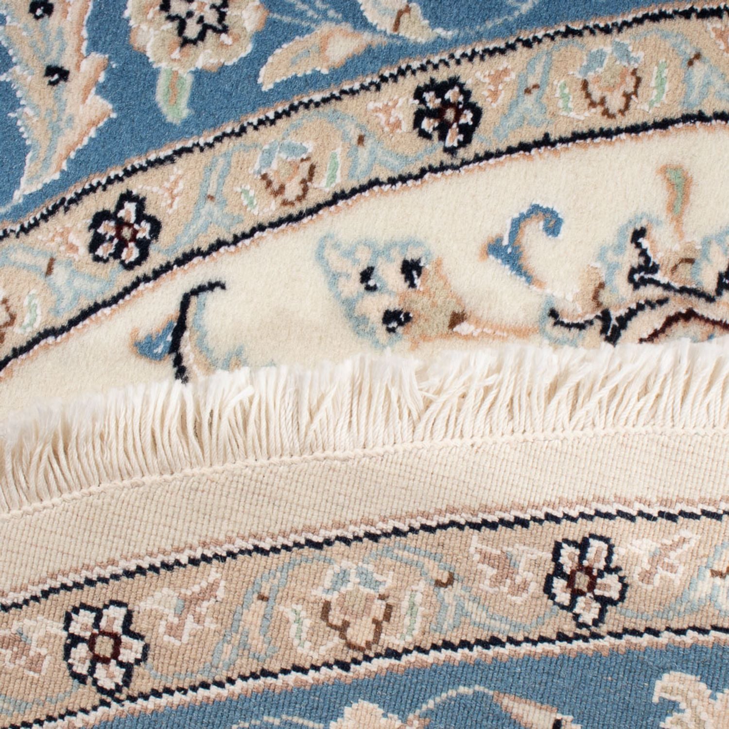 Alfombra Persa - Nain - Prima redondo  - 148 x 149 cm - crema