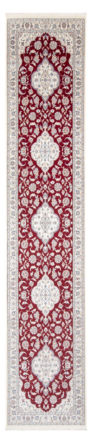 Alfombra de pasillo Alfombra Persa - Nain - Prima - 390 x 89 cm - rojo