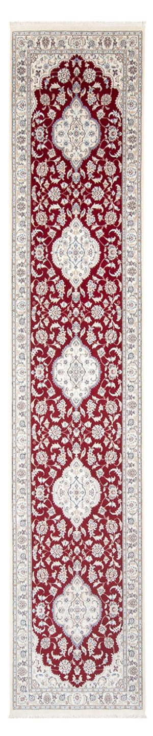 Alfombra de pasillo Alfombra Persa - Nain - Prima - 390 x 89 cm - rojo