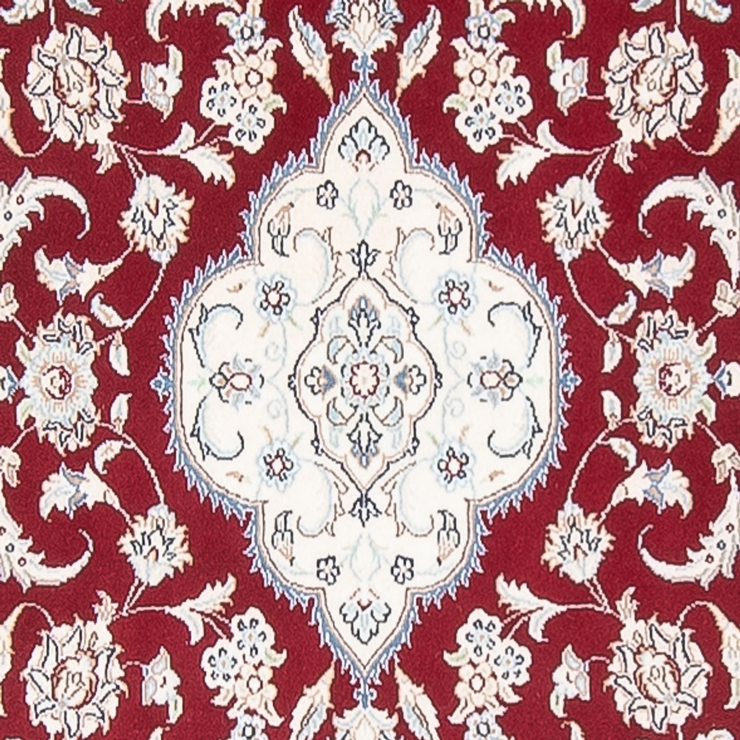 Alfombra de pasillo Alfombra Persa - Nain - Prima - 390 x 89 cm - rojo