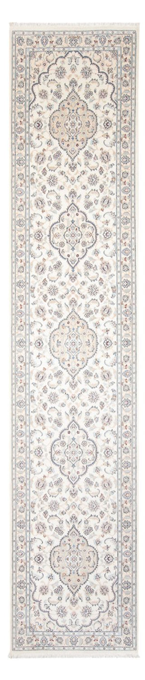 Alfombra de pasillo Alfombra Persa - Nain - Prima - 390 x 93 cm - crema