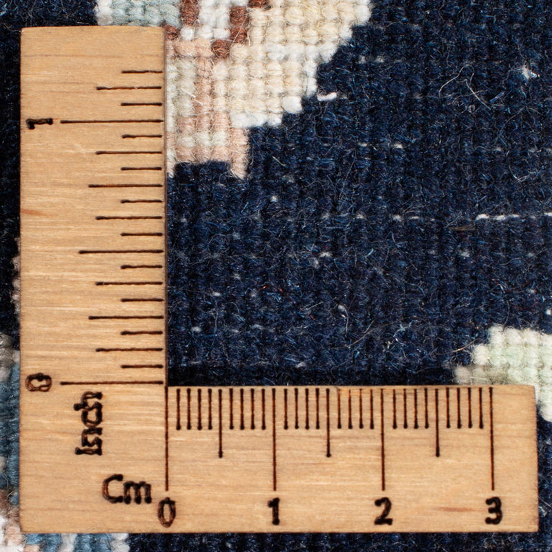 Alfombra de pasillo Alfombra Persa - Nain - Prima - 388 x 88 cm - azul oscuro