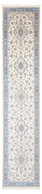 Alfombra de pasillo Alfombra Persa - Nain - Prima - 394 x 91 cm - crema