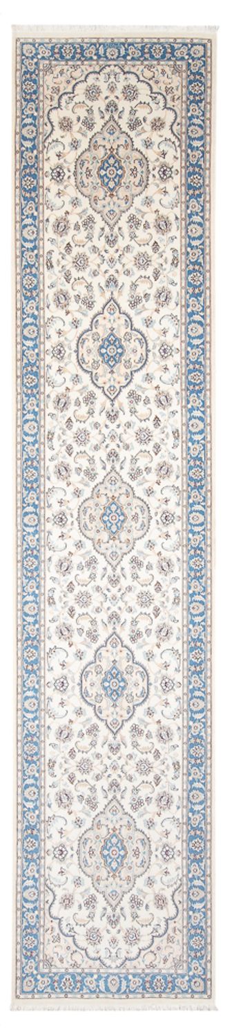 Alfombra de pasillo Alfombra Persa - Nain - Prima - 394 x 91 cm - crema
