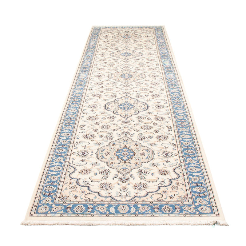 Alfombra de pasillo Alfombra Persa - Nain - Prima - 394 x 91 cm - crema