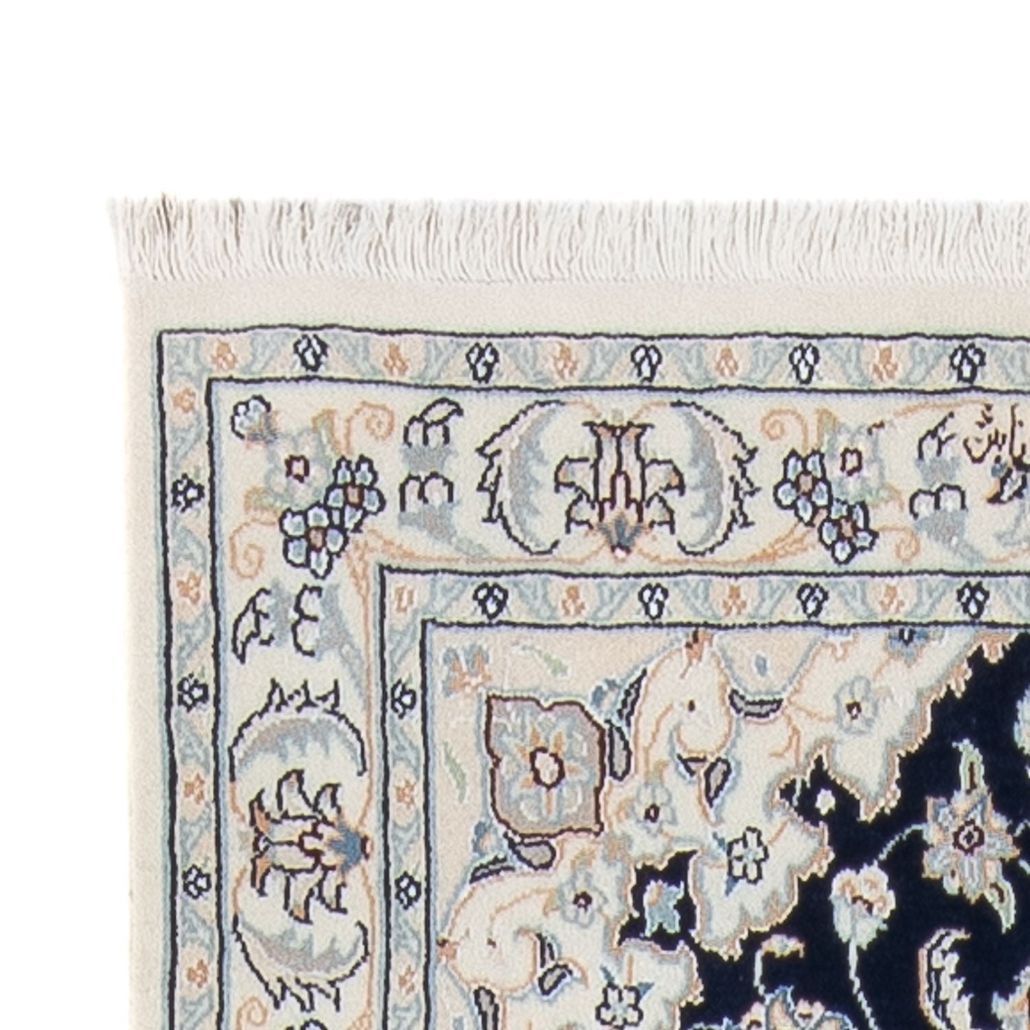 Alfombra de pasillo Alfombra Persa - Nain - Prima - 302 x 81 cm - azul oscuro