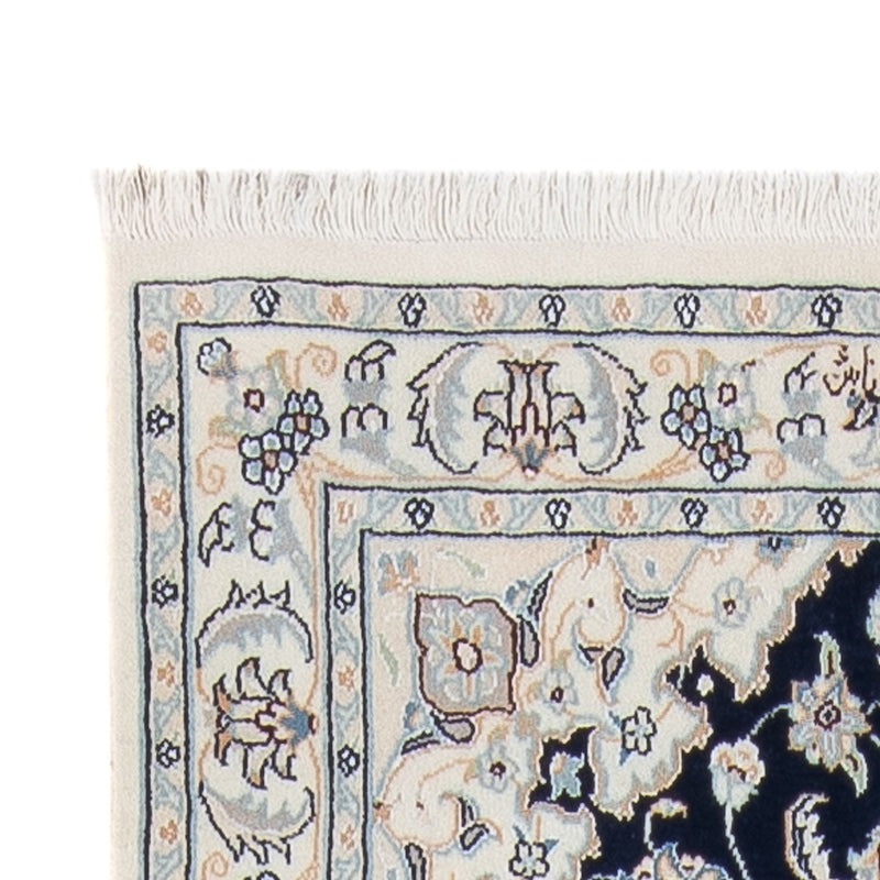 Alfombra de pasillo Alfombra Persa - Nain - Prima - 302 x 81 cm - azul oscuro