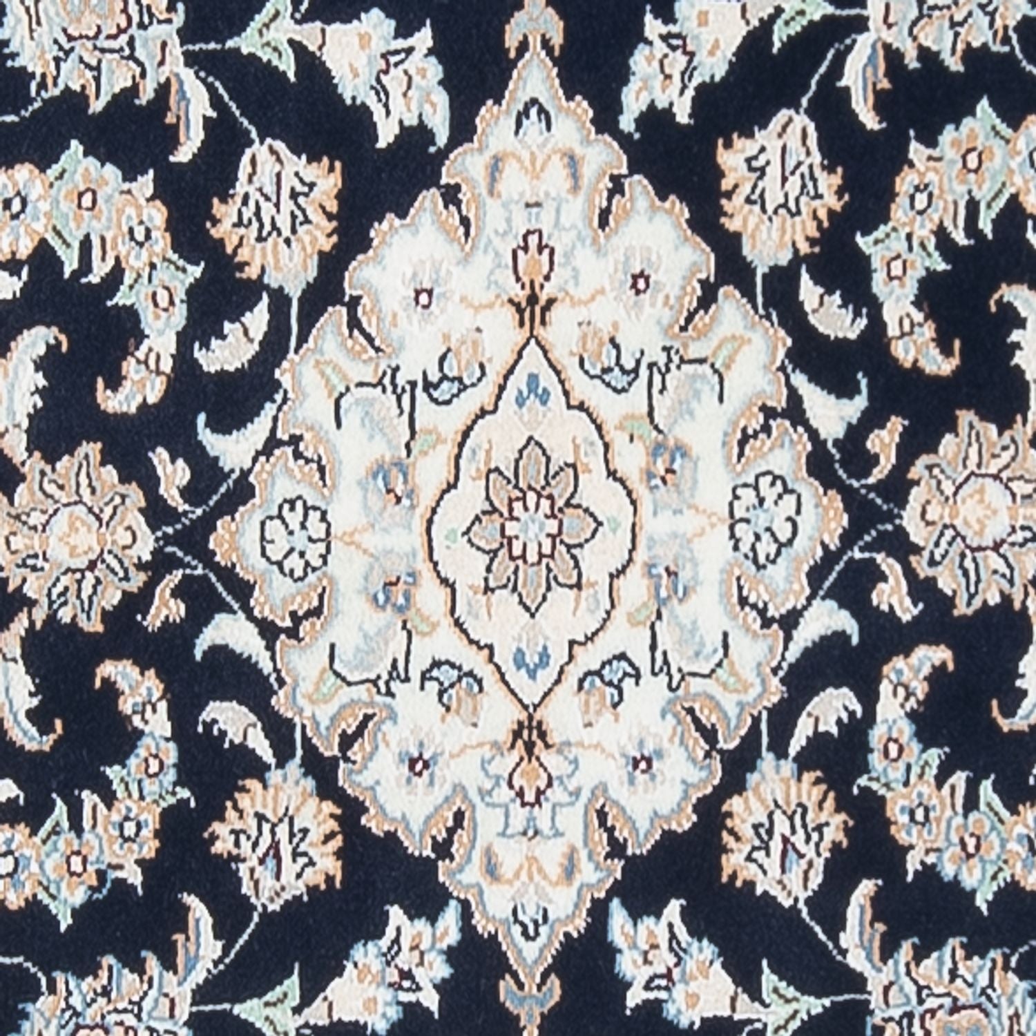 Alfombra de pasillo Alfombra Persa - Nain - Prima - 295 x 80 cm - azul oscuro