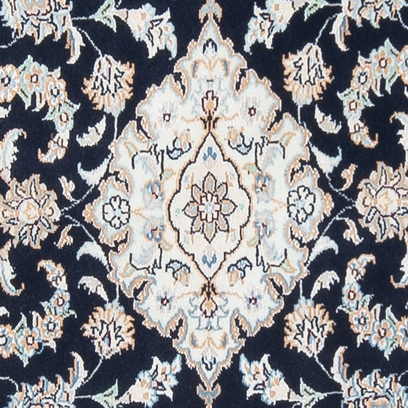 Alfombra de pasillo Alfombra Persa - Nain - Prima - 295 x 80 cm - azul oscuro
