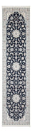 Alfombra de pasillo Alfombra Persa - Nain - Prima - 302 x 80 cm - azul oscuro