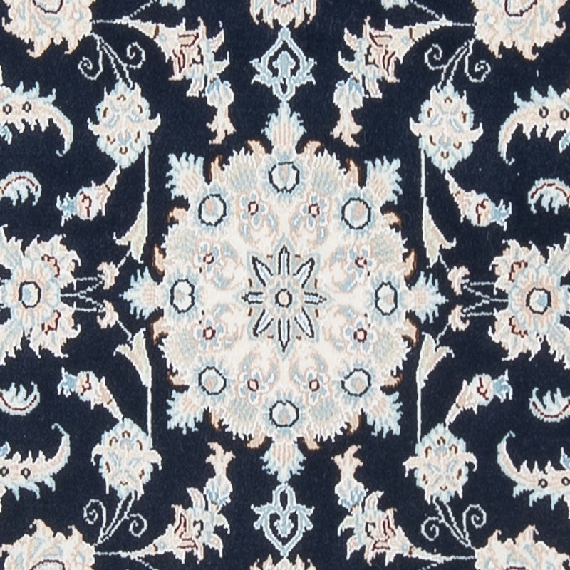 Alfombra de pasillo Alfombra Persa - Nain - Prima - 302 x 80 cm - azul oscuro