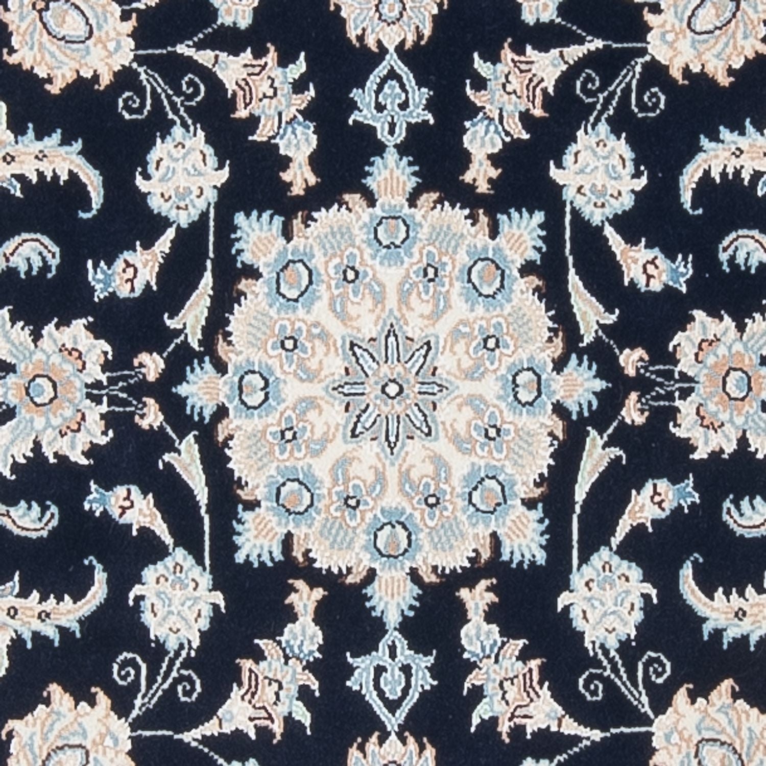 Alfombra de pasillo Alfombra Persa - Nain - Prima - 305 x 82 cm - azul oscuro