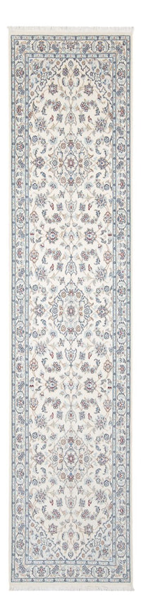 Alfombra de pasillo Alfombra Persa - Nain - Prima - 303 x 81 cm - crema
