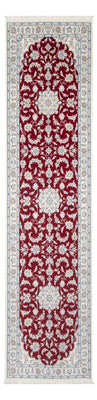 Alfombra de pasillo Alfombra Persa - Nain - Prima - 298 x 83 cm - rojo