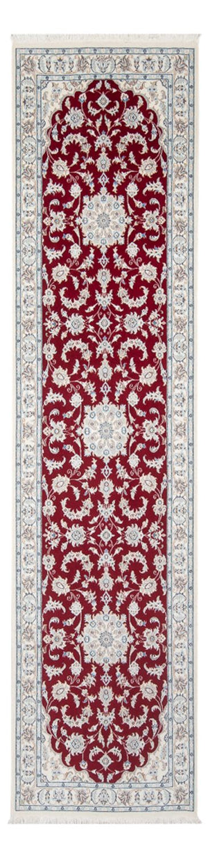 Alfombra de pasillo Alfombra Persa - Nain - Prima - 298 x 83 cm - rojo