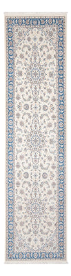 Alfombra de pasillo Alfombra Persa - Nain - Prima - 306 x 90 cm - crema