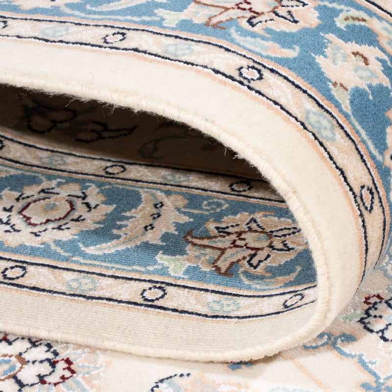 Alfombra de pasillo Alfombra Persa - Nain - Prima - 306 x 90 cm - crema
