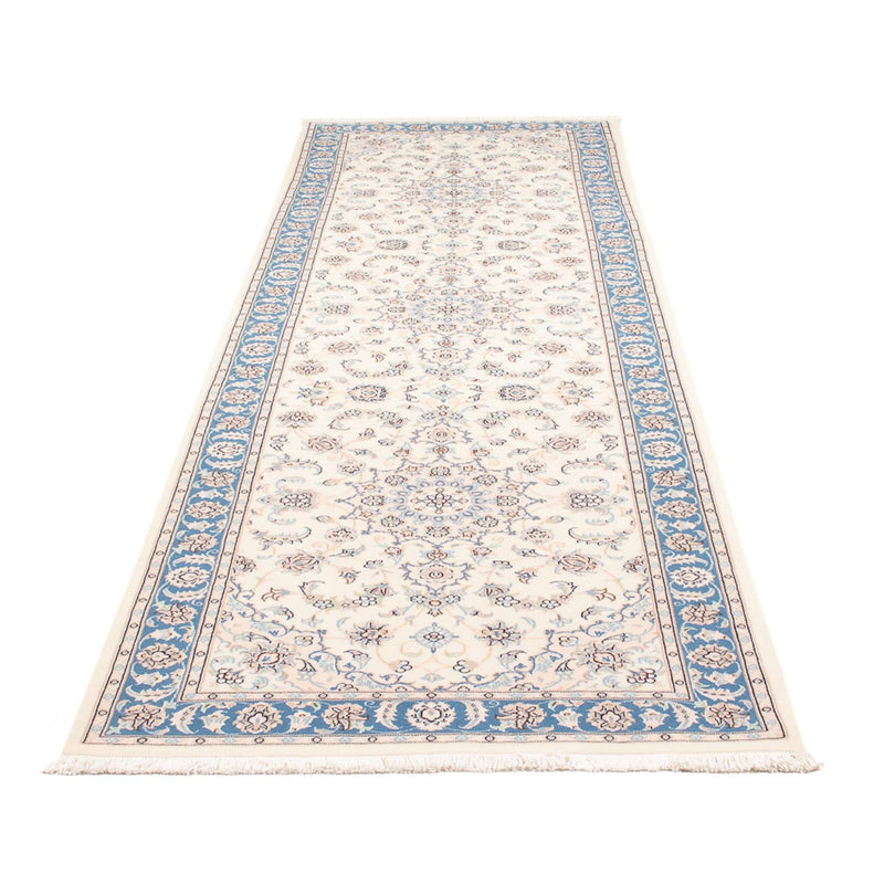 Alfombra de pasillo Alfombra Persa - Nain - Prima - 306 x 90 cm - crema