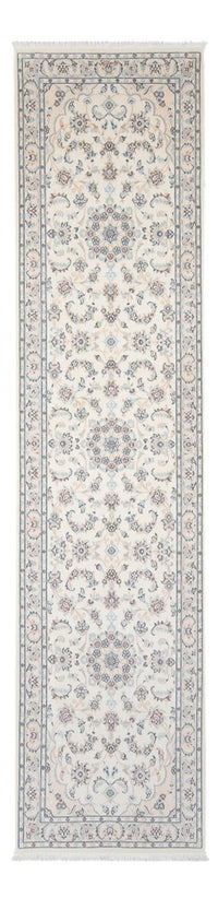 Alfombra de pasillo Alfombra Persa - Nain - Prima - 309 x 80 cm - crema