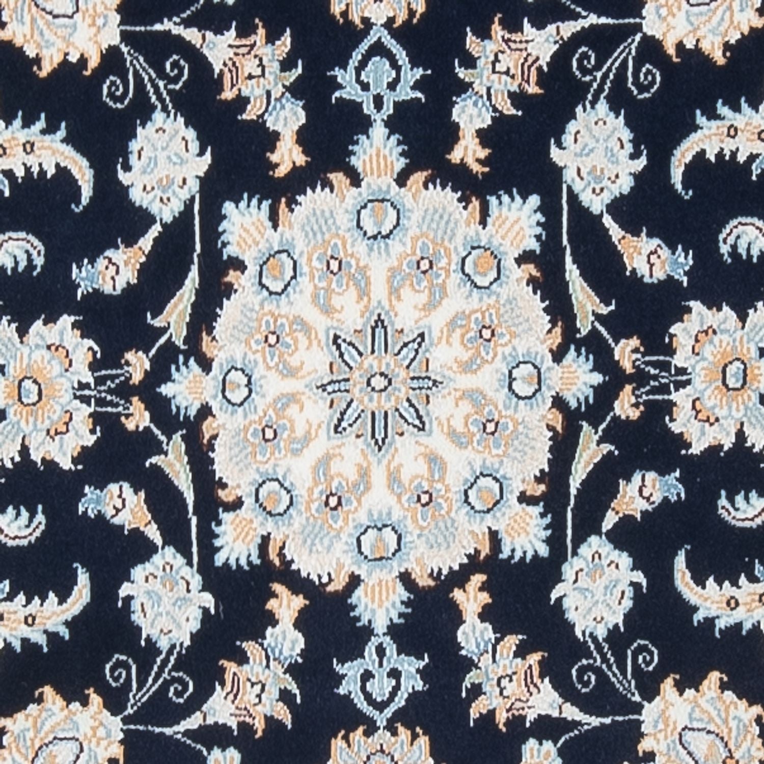 Alfombra de pasillo Alfombra Persa - Nain - Prima - 302 x 83 cm - azul oscuro