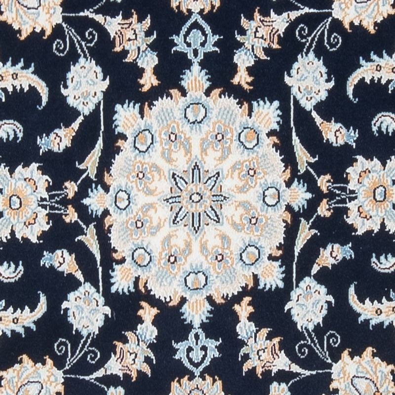 Alfombra de pasillo Alfombra Persa - Nain - Prima - 302 x 83 cm - azul oscuro