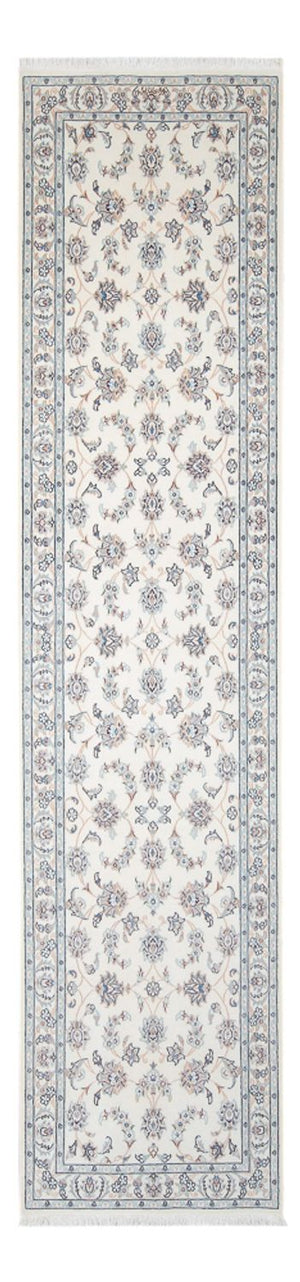 Alfombra de pasillo Alfombra Persa - Nain - Prima - 314 x 81 cm - crema
