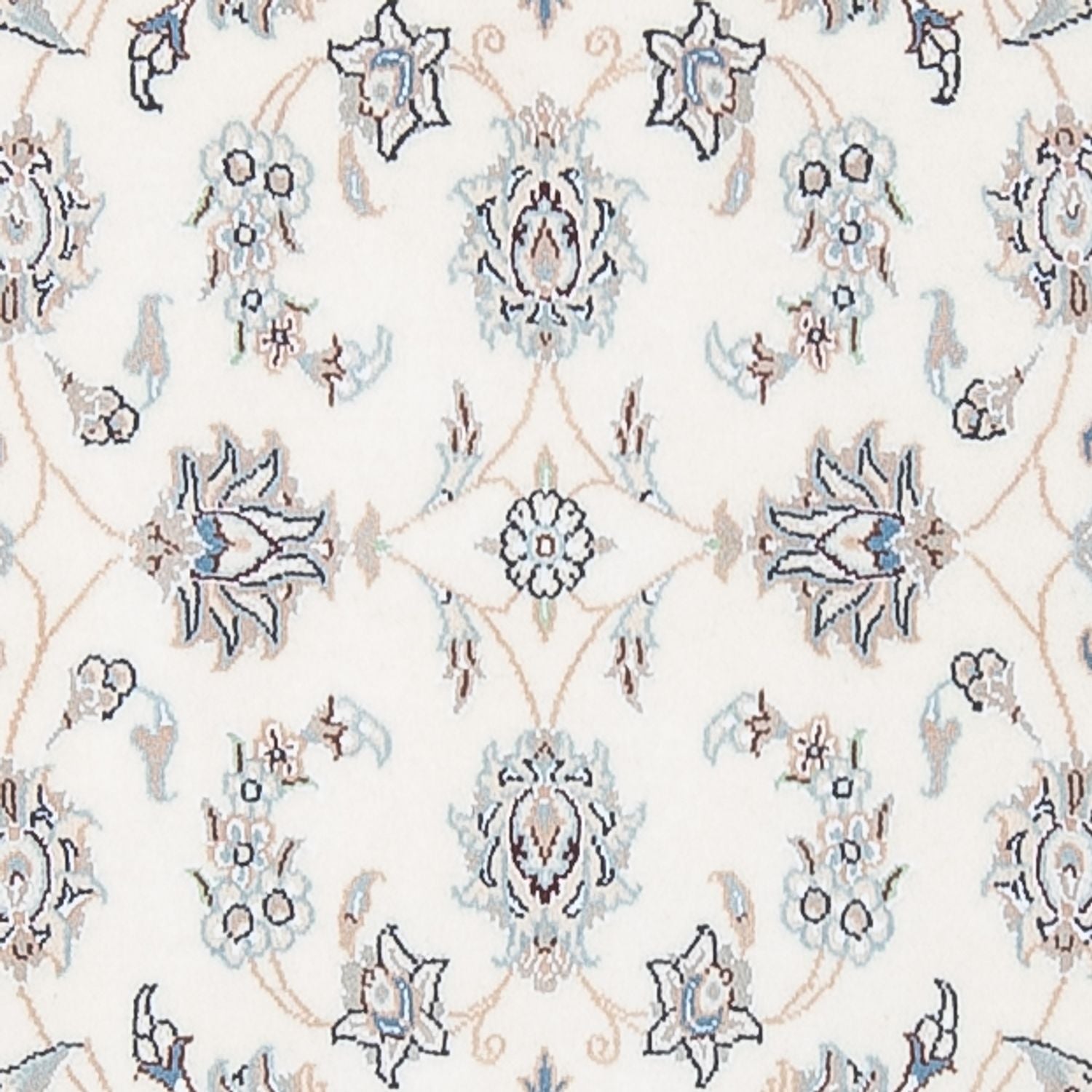 Alfombra de pasillo Alfombra Persa - Nain - Prima - 314 x 81 cm - crema