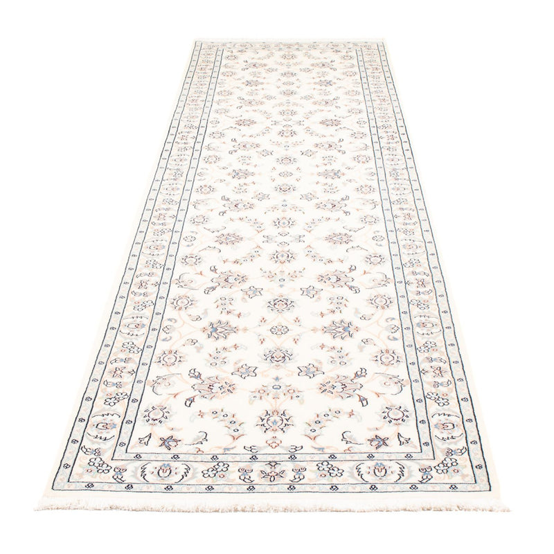 Alfombra de pasillo Alfombra Persa - Nain - Prima - 314 x 81 cm - crema