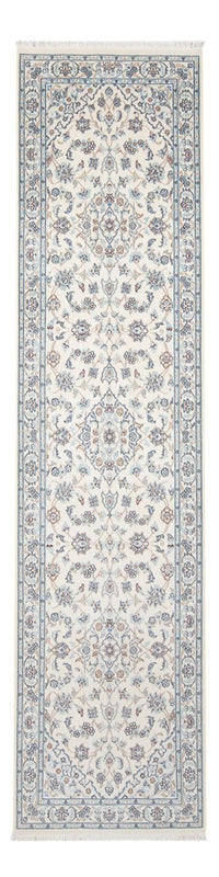 Alfombra de pasillo Alfombra Persa - Nain - Prima - 295 x 80 cm - crema