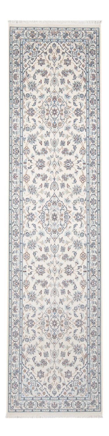 Alfombra de pasillo Alfombra Persa - Nain - Prima - 295 x 80 cm - crema