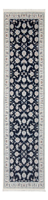 Alfombra de pasillo Alfombra Persa - Nain - Prima - 302 x 82 cm - azul oscuro