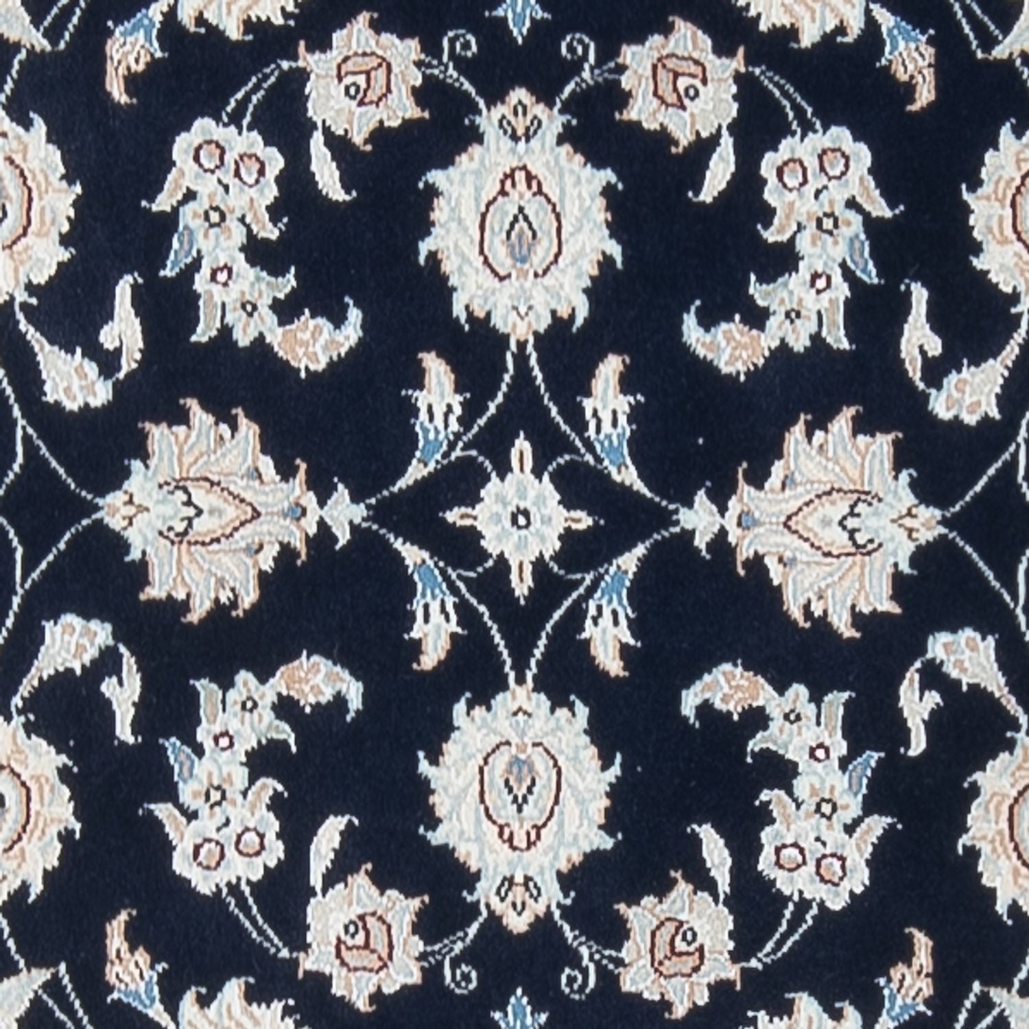 Alfombra de pasillo Alfombra Persa - Nain - Prima - 302 x 82 cm - azul oscuro