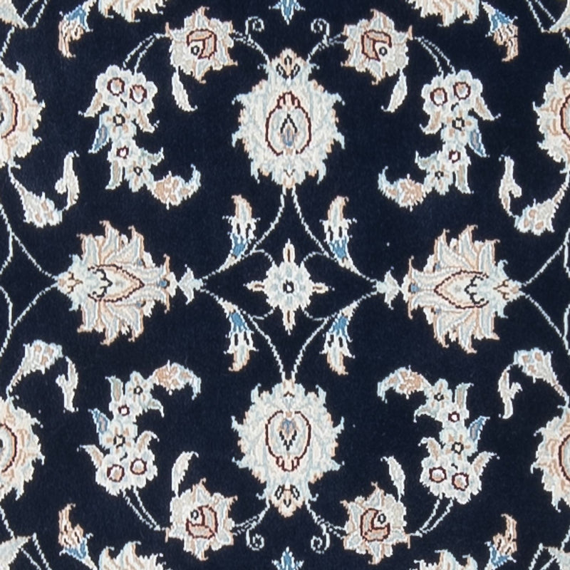 Alfombra de pasillo Alfombra Persa - Nain - Prima - 302 x 82 cm - azul oscuro