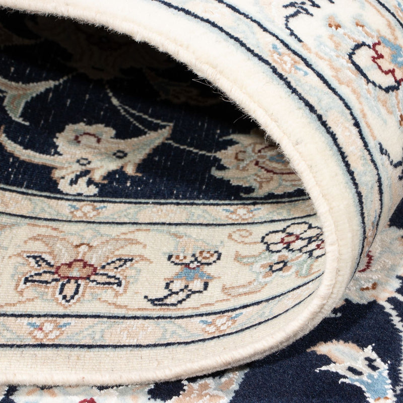 Alfombra de pasillo Alfombra Persa - Nain - Prima - 302 x 82 cm - azul oscuro