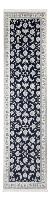 Alfombra de pasillo Alfombra Persa - Nain - Prima - 293 x 81 cm - azul oscuro