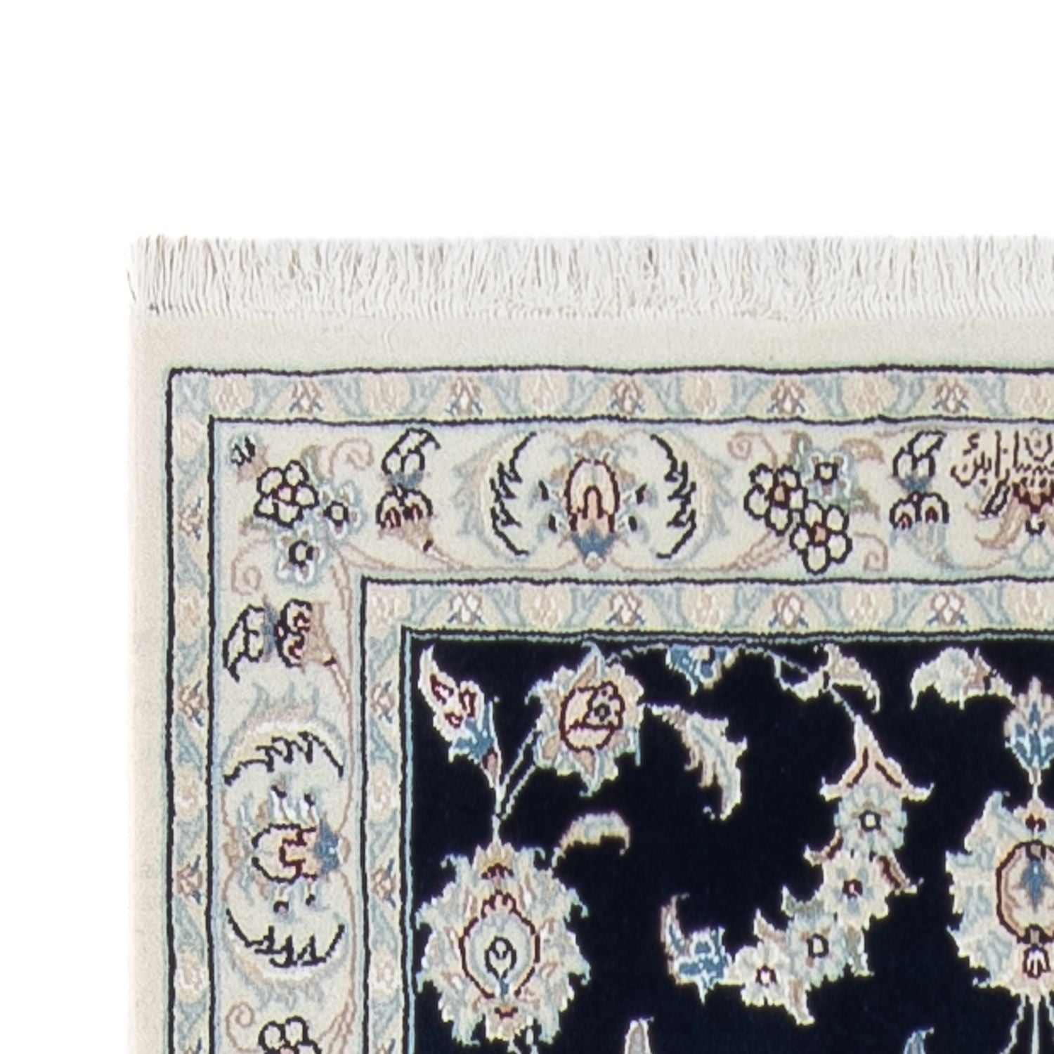 Alfombra de pasillo Alfombra Persa - Nain - Prima - 293 x 81 cm - azul oscuro