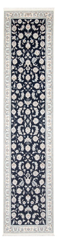 Alfombra de pasillo Alfombra Persa - Nain - Prima - 339 x 85 cm - azul oscuro