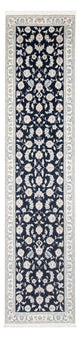 Nain - 6La Alfombra 85x339cm - Alfombra persa - azul oscuro
