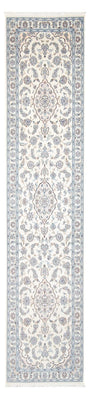 Alfombra de pasillo Alfombra Persa - Nain - Prima - 346 x 84 cm - crema
