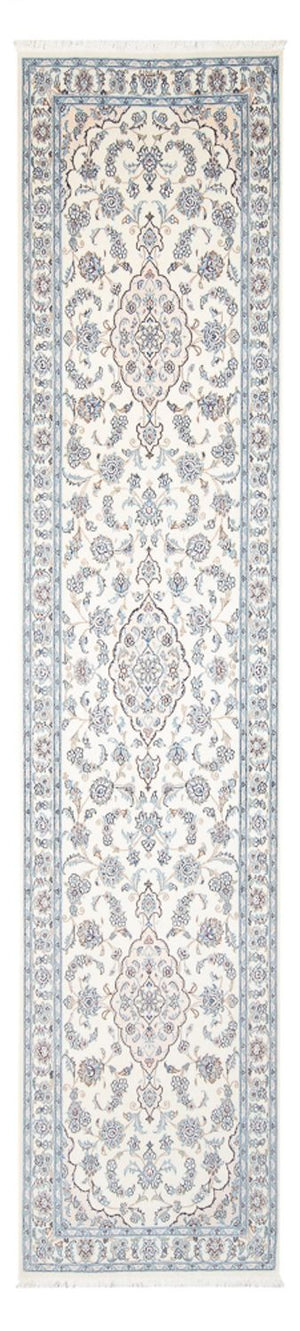Alfombra de pasillo Alfombra Persa - Nain - Prima - 346 x 84 cm - crema