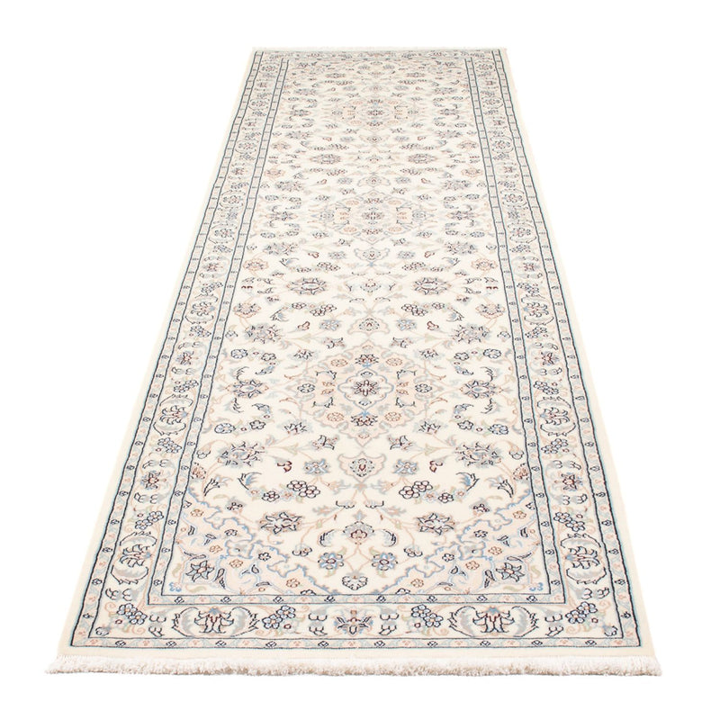 Alfombra de pasillo Alfombra Persa - Nain - Prima - 315 x 80 cm - crema