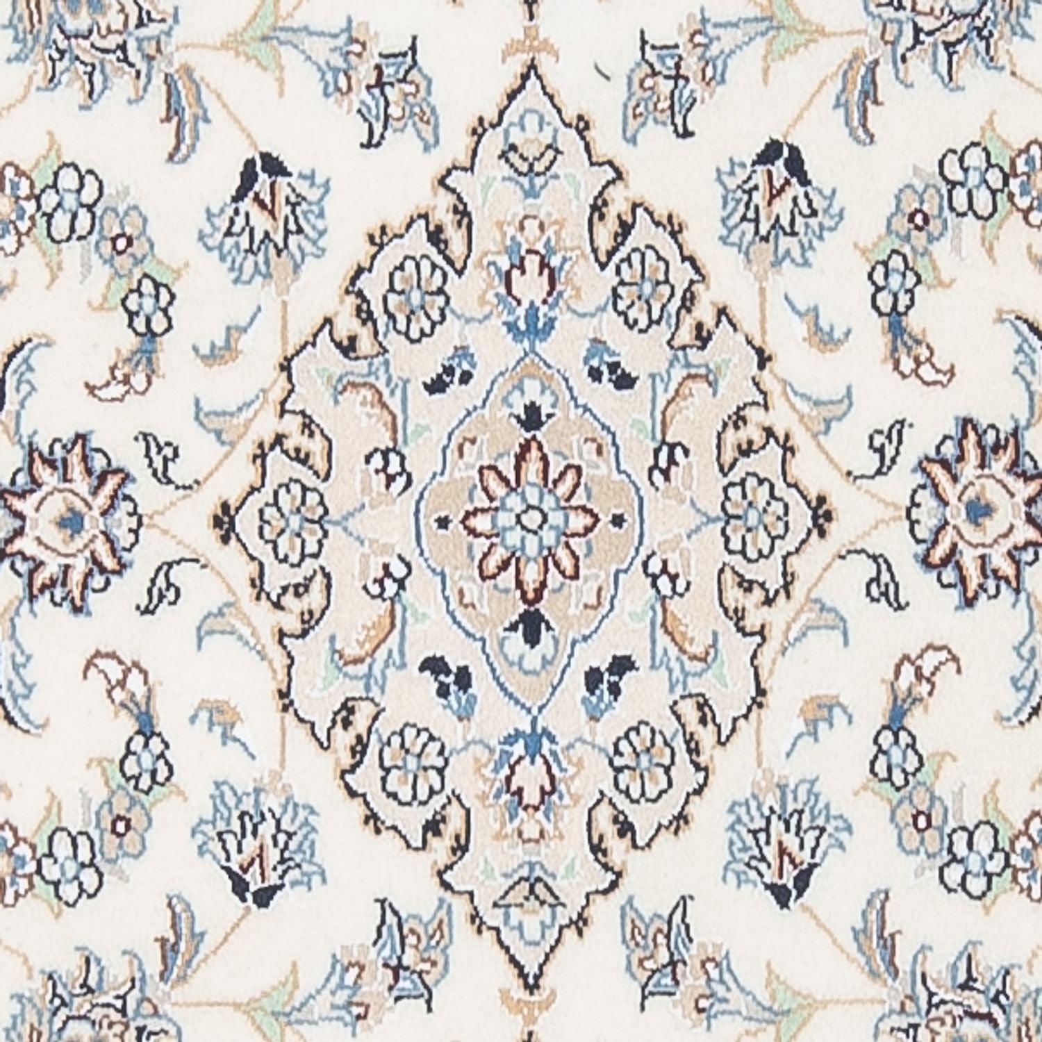Alfombra de pasillo Alfombra Persa - Nain - Prima - 304 x 80 cm - crema